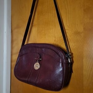 Etienne Aigner Deep Burgundy Shoulder Bag